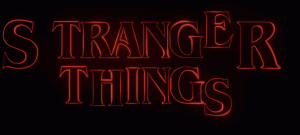 Stranger Things Text Graphic