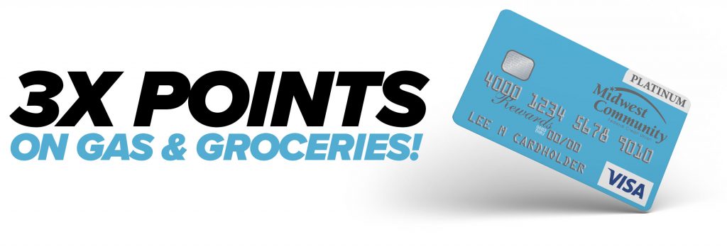 3X Points on Gas and Groceries | Midwest Community Federal Credit Union