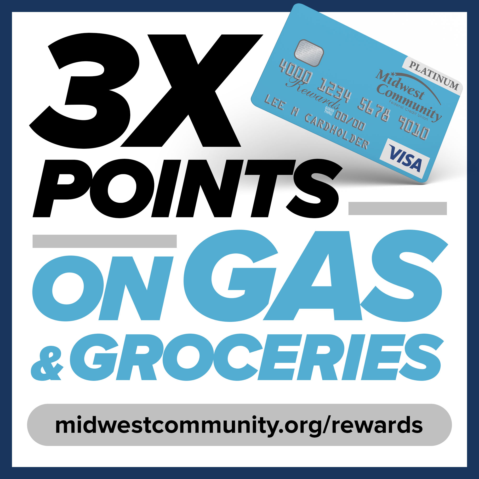 3X Rewards Points on Gas & Groceries